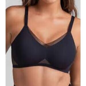 Honeylove CrossOver Wireless Black Bra Size Large